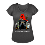 Character #43 Women's Tri-Blend V-Neck T-Shirt - deep heather