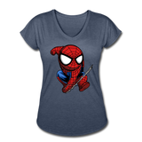 Character #41 Women's Tri-Blend V-Neck T-Shirt - navy heather