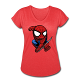 Character #41 Women's Tri-Blend V-Neck T-Shirt - heather red