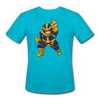 Character #42 Men’s Moisture Wicking Performance T-Shirt - turquoise