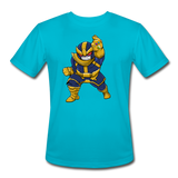 Character #42 Men’s Moisture Wicking Performance T-Shirt - turquoise