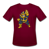 Character #42 Men’s Moisture Wicking Performance T-Shirt - burgundy