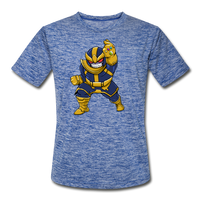 Character #42 Men’s Moisture Wicking Performance T-Shirt - heather blue
