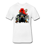 Character #43 Fitted Cotton/Poly T-Shirt by Next Level - white