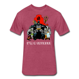Character #43 Fitted Cotton/Poly T-Shirt by Next Level - heather burgundy