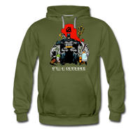 Character #43 Men’s Premium Hoodie - olive green