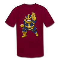 Character #42 Kids' Moisture Wicking Performance T-Shirt - burgundy