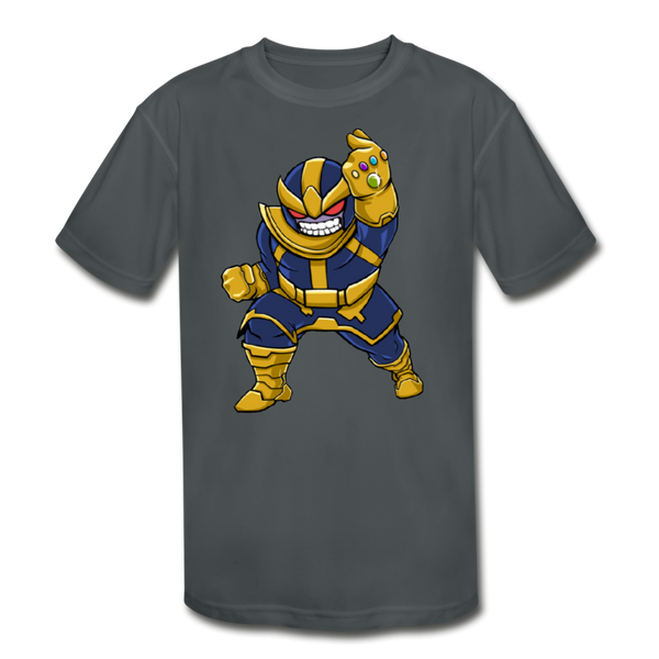 Character #42 Kids' Moisture Wicking Performance T-Shirt - charcoal