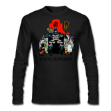 Character #43 Men's Long Sleeve T-Shirt by Next Level - black