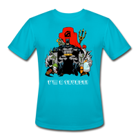 Character #43 Men’s Moisture Wicking Performance T-Shirt - turquoise