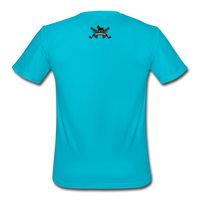 Character #43 Men’s Moisture Wicking Performance T-Shirt - turquoise