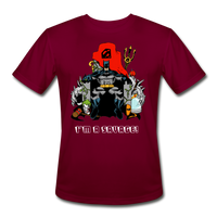 Character #43 Men’s Moisture Wicking Performance T-Shirt - burgundy
