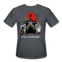 Character #43 Men’s Moisture Wicking Performance T-Shirt - charcoal
