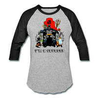 Character #43 Baseball T-Shirt - heather gray/black