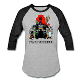 Character #43 Baseball T-Shirt - heather gray/black