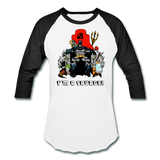 Character #43 Baseball T-Shirt - white/black