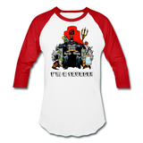 Character #43 Baseball T-Shirt - white/red