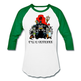 Character #43 Baseball T-Shirt - white/kelly green