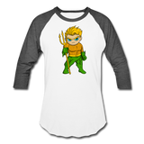 Character #44 Baseball T-Shirt - white/charcoal