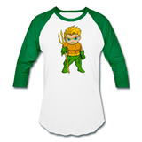 Character #44 Baseball T-Shirt - white/kelly green