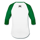 Character #44 Baseball T-Shirt - white/kelly green