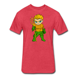 Character #44 Fitted Cotton/Poly T-Shirt by Next Level - heather red