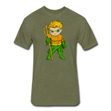Character #44 Fitted Cotton/Poly T-Shirt by Next Level - heather military green
