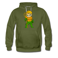 Character #44 Men’s Premium Hoodie - olive green