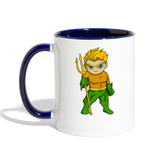 Character #44 Contrast Coffee Mug - white/cobalt blue