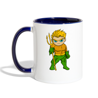 Character #44 Contrast Coffee Mug - white/cobalt blue