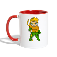 Character #44 Contrast Coffee Mug - white/red