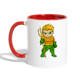 Character #44 Contrast Coffee Mug - white/red
