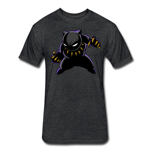 Character #45 Fitted Cotton/Poly T-Shirt by Next Level - heather black