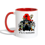 Character #43 Contrast Coffee Mug - white/red