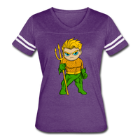Character #44 Women’s Vintage Sport T-Shirt - vintage purple/white