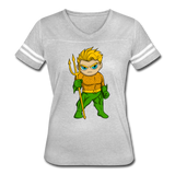Character #44 Women’s Vintage Sport T-Shirt - heather gray/white