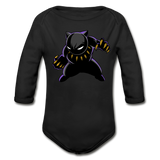 Character #45 Organic Long Sleeve Baby Bodysuit - black