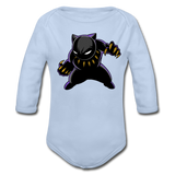 Character #45 Organic Long Sleeve Baby Bodysuit - sky