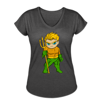 Character #44 Women's Tri-Blend V-Neck T-Shirt - deep heather