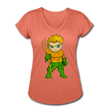Character #44 Women's Tri-Blend V-Neck T-Shirt - heather bronze