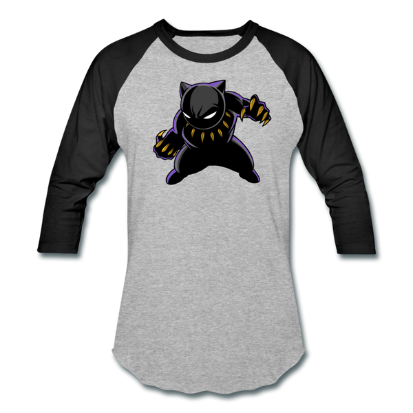 Character #45 Baseball T-Shirt - heather gray/black