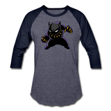 Character #45 Baseball T-Shirt - heather blue/navy