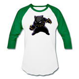 Character #45 Baseball T-Shirt - white/kelly green