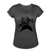 Character #45 Women's Tri-Blend V-Neck T-Shirt - deep heather