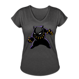 Character #45 Women's Tri-Blend V-Neck T-Shirt - deep heather