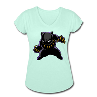 Character #45 Women's Tri-Blend V-Neck T-Shirt - mint