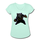 Character #45 Women's Tri-Blend V-Neck T-Shirt - mint