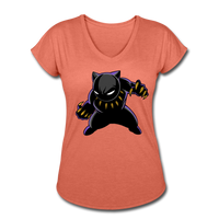 Character #45 Women's Tri-Blend V-Neck T-Shirt - heather bronze