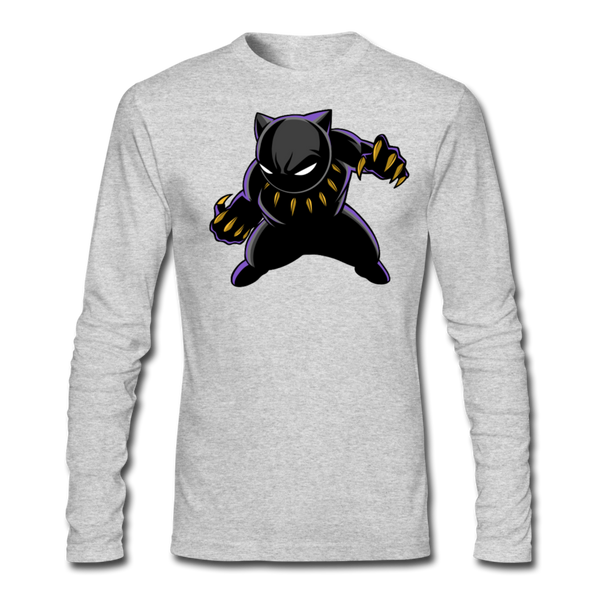 Character #45 Men's Long Sleeve T-Shirt by Next Level - heather gray