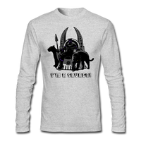 Character #46 Men's Long Sleeve T-Shirt by Next Level - heather gray